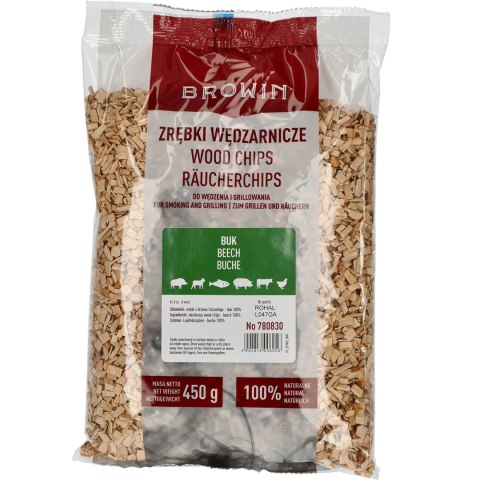 Zrębki do wędzenia / grillowania, buk, 450 g, kl. 8 | 780830 Zrębki do wędzenia / grillowania, buk, 450 g, kl. 8 | 780830