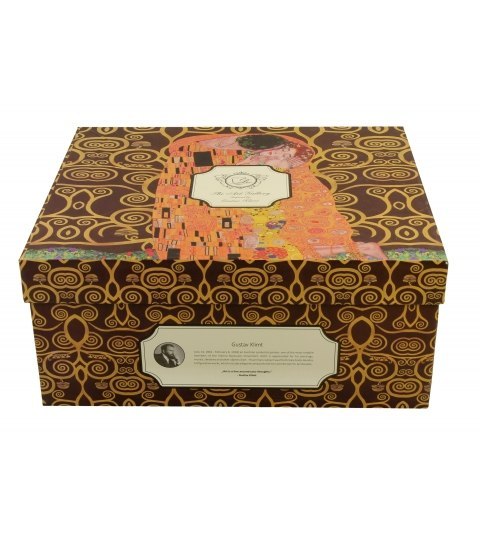 2 filiżanki luxury ze spodkami THE KISS BROWN G Klimt 2 filiżanki luxury ze spodkami THE KISS BROWN G Klimt