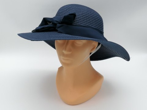 Kapelusz damski ze wstążką mix kolorów śr. 39cm ; Kapelusz damski ze wstążką mix kolorów śr. 39cm ;