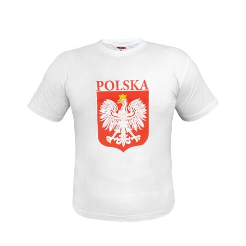Koszulka z nadrukiem "Biało-Czerwoni" biała - rozmiar XXL Koszulka z nadrukiem "Biało-Czerwoni" biała - rozmiar XXL