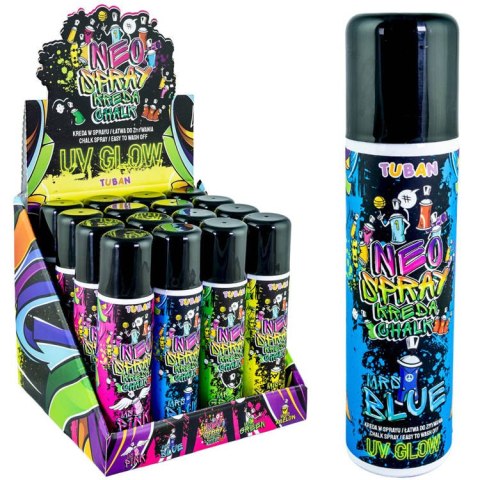 Tuban neonowa Kreda spray zrób graffiti ZA4518 Tuban neonowa Kreda spray zrób graffiti ZA4518