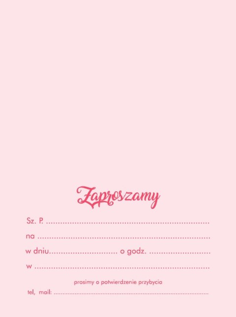 Zaproszenia 10szt. ZA-111 Zaproszenia 10szt. ZA-111