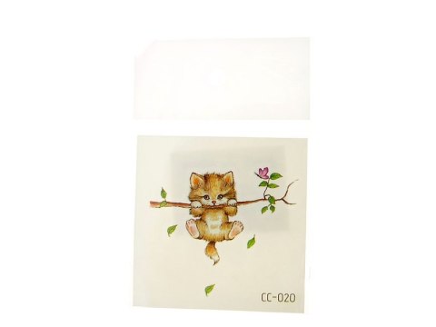 Zestaw tatuaży 12szt. KOTKI 6 x 6cm Zestaw tatuaży 12szt. KOTKI 6 x 6cm