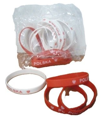 Bransoletka gumowa POLSKA 12szt Bransoletka gumowa POLSKA 12szt