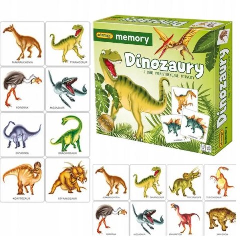 Gra memory DINOZAURY Gra memory DINOZAURY