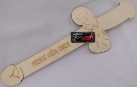 Miecz "członek" z gumą 44 x 15 cm - P60 Miecz "członek" z gumą 44 x 15 cm - P60