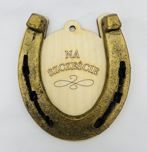 Podkowa na sklejce - duża 6351 - 11,5 x 12 cm Podkowa na sklejce - duża 6351 - 11,5 x 12 cm