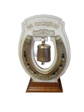 Podkowa z dzwonkiem duża stojąca 17,5 x 12 cm - nr.22 Podkowa z dzwonkiem duża stojąca 17,5 x 12 cm - nr.22