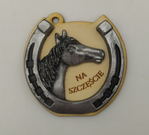 Podkowa z koniem - mała na sklejce 8x8 cm NR27 Podkowa z koniem - mała na sklejce 8x8 cm NR27