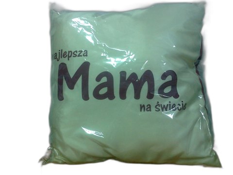 Poduszka Mama 40x40 brązowa dwustronna Poduszka Mama 40x40 brązowa dwustronna