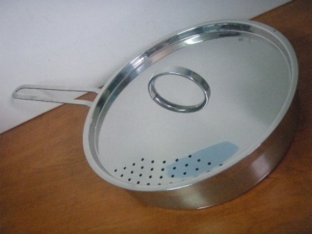 Patelnia rondel stal z pokrywką grube dno 24cm 2,8l CONSUS | 007M Patelnia rondel stal z pokrywką grube dno 24cm 2,8l CONSUS | 007M