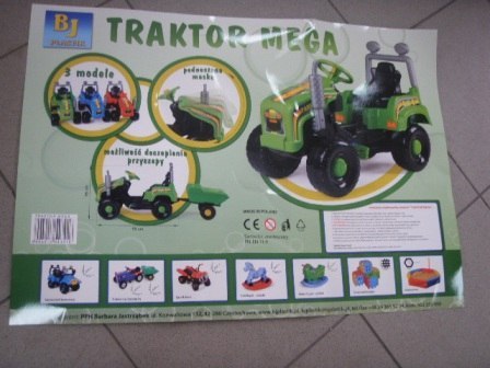 Traktor mega na pedały Traktor mega na pedały