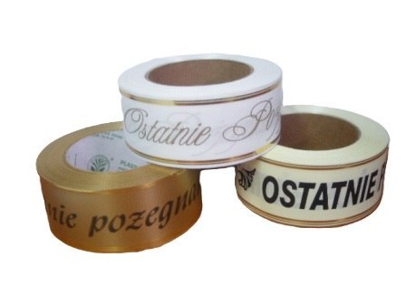 Wstążka ostatnie pożegnanie 5/50 Wstążka ostatnie pożegnanie 5/50