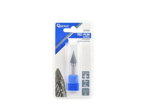 Frez-pilnik do metalu 10 x 20mm trzpień 6mm (stożkowy) G37508 Frez-pilnik do metalu 10 x 20mm trzpień 6mm (stożkowy) G37508