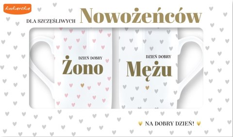 Kpl.2 kubków DZIEŃ DOBRY ŻONO MĘŻU Q 1015 Kpl.2 kubków DZIEŃ DOBRY ŻONO MĘŻU Q 1015