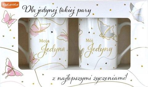 Kpl 2 kubków ceramicznych ŚLUB Q 941 Kpl 2 kubków ceramicznych ŚLUB Q 941