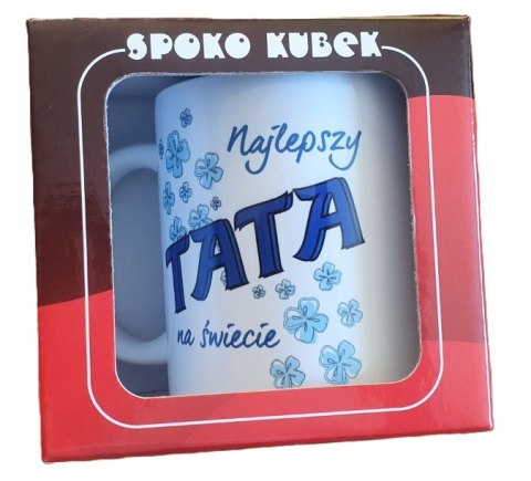 Kubek w ozdobnym opakowaniu Najlepszy Tata na Świecie 300 ml Kubek w ozdobnym opakowaniu Najlepszy Tata na Świecie 300 ml
