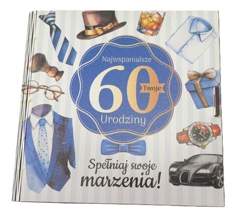 Pudełko na pieniądze 16 x 16cm kwadratowa 60-siątka kolor PAN GADŻET 3308-PNG60 Pudełko na pieniądze 16 x 16cm kwadratowa 60-siątka kolor PAN GADŻET 3308-PNG60