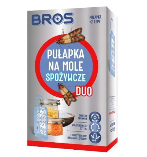 Pułapka przeciwko molom duo + 2 wkłady Bros Pułapka przeciwko molom duo + 2 wkłady Bros