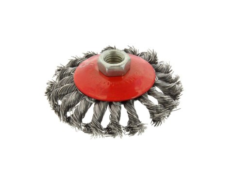 Szczotka druciana boczna pleciona 100mm M14 G00605 Szczotka druciana boczna pleciona 100mm M14 G00605