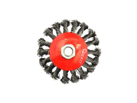 Szczotka druciana boczna pleciona 100mm M14 G00605 Szczotka druciana boczna pleciona 100mm M14 G00605