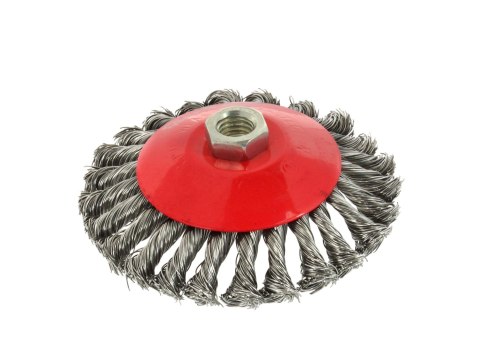 Szczotka druciana boczna pleciona 125mm M14 G00607 Szczotka druciana boczna pleciona 125mm M14 G00607