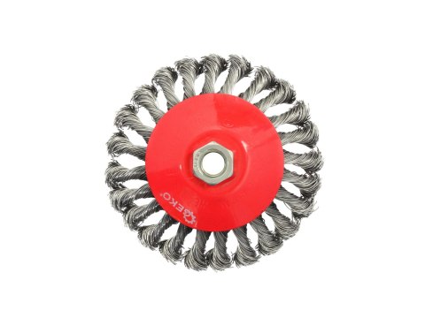 Szczotka druciana boczna pleciona 125mm M14 G00607 Szczotka druciana boczna pleciona 125mm M14 G00607