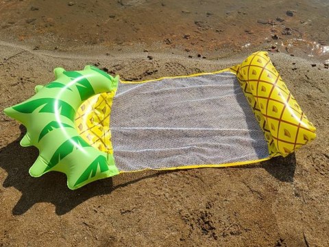 Dmuchany materac hamak wodny siatka, model ananas na basen i plażę SP0760 Dmuchany materac hamak wodny siatka, model ananas na basen i plażę SP0760