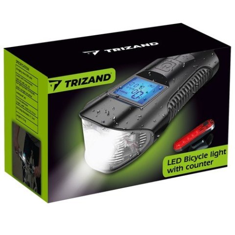Lampka rowerowa LED z licznikiem 23680 Lampka rowerowa LED z licznikiem 23680