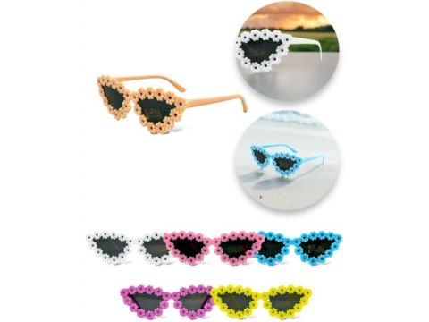 Okulary przeciwsłoneczne dziecięce+filtr UV KWIATUSZKI dg - oku750779 Okulary przeciwsłoneczne dziecięce+filtr UV KWIATUSZKI dg - oku750779