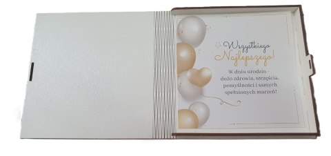 Pudełko na pieniądze 16 x 16cm kwadratowa 60-tka kolor PANI GADŻET 3308-EPI60 Pudełko na pieniądze 16 x 16cm kwadratowa 60-tka kolor PANI GADŻET 3308-EPI60