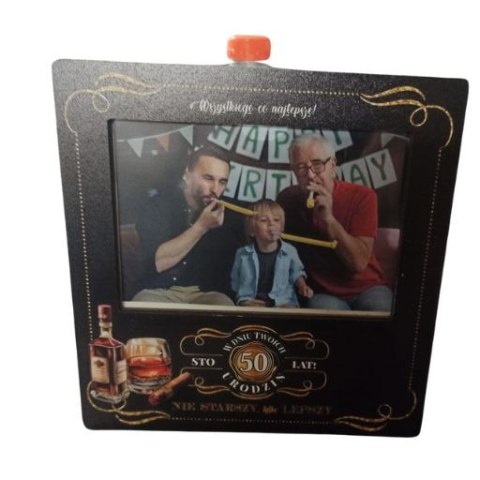 Ramka na zdjęcia kolor 10 X 15 WHISKY na 50-te urodziny 3310-WY50 Ramka na zdjęcia kolor 10 X 15 WHISKY na 50-te urodziny 3310-WY50