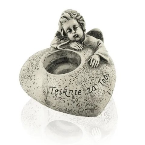 Świecznik z napisem 8 x 12cm TĘSKNIĘ ZA TOBĄ GI8135 Świecznik z napisem 8 x 12cm TĘSKNIĘ ZA TOBĄ GI8135