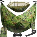 Hamak turystyczny Santiago Army 260 x 140cm Net 00010149