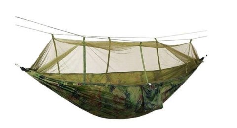 Hamak turystyczny Santiago Army 260 x 140cm Net 00010149 Hamak turystyczny Santiago Army 260 x 140cm Net 00010149