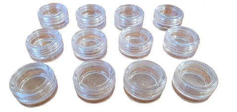 Pojemnik plastikowy 3 x 2 cm zakręcany - 12 szt Pojemnik plastikowy 3 x 2 cm zakręcany - 12 szt