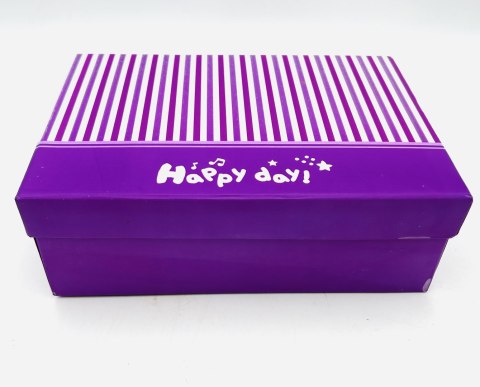 Pudełka papierowe Happy day fioletowe 3szt Pudełka papierowe Happy day fioletowe 3szt