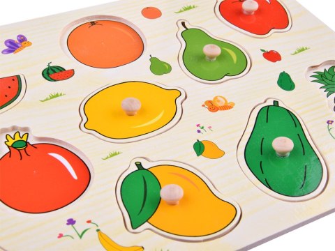 Puzzle drewniane OWOCE układanka 10 elementów ZA4722 Puzzle drewniane OWOCE układanka 10 elementów ZA4722