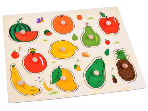 Puzzle drewniane OWOCE układanka 10 elementów ZA4722 Puzzle drewniane OWOCE układanka 10 elementów ZA4722