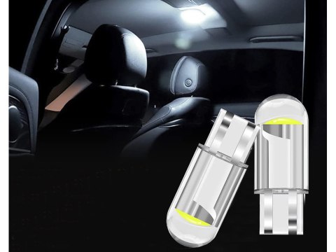 Żarówki samochodowe led w5w t10 biała krystaliczna ledowa 2 szt komplet 10092 Żarówki samochodowe led w5w t10 biała krystaliczna ledowa 2 szt komplet 10092