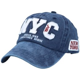 Czapka z daszkiem bejsbolówka NYC granatowa