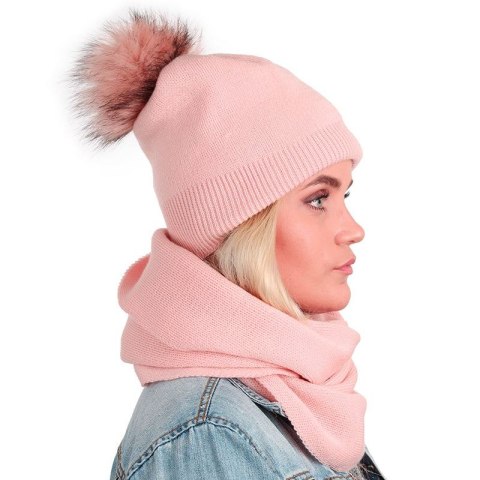 KOMPLET czapka z pomponem i komin KOMPLET czapka z pomponem i komin