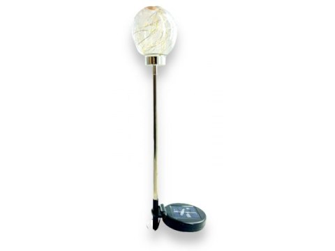 Lampa solarna ogrodowa kula W - 2szt. sol6012-w Lampa solarna ogrodowa kula W - 2szt. sol6012-w