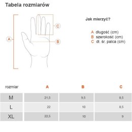 Męskie rękawiczki całuski dla kierowcy XXL