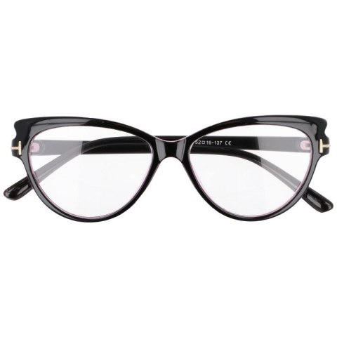 Okulary damskie zerówki kocie oczy Okulary damskie zerówki kocie oczy
