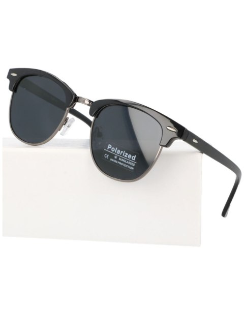 Okulary polaryzacyjne clubmaster czarne Okulary polaryzacyjne clubmaster czarne