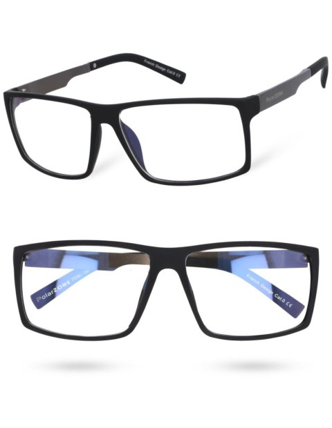 Okulary zerówki męskie do komputera z filtrem bluelight Okulary zerówki męskie do komputera z filtrem bluelight