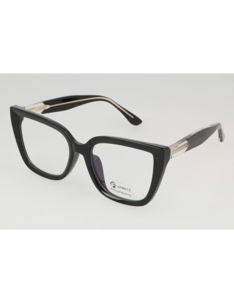 Okulary zerówki oprawki bluelight czarne Okulary zerówki oprawki bluelight czarne