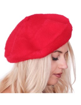 Beret damski alpaka czerwony