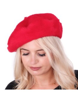 Beret damski alpaka czerwony